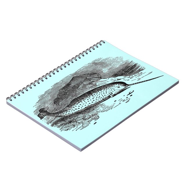 Caderno Espiral Vintage Narwhal (Left Side)