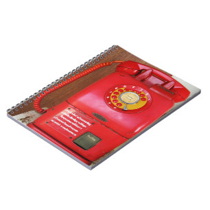 Caderno Espiral Vintage Nostalgic Old Classic Retro Telephone
