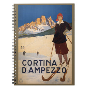 Caderno Espiral Vintage - notebook italiano Alpes Itália