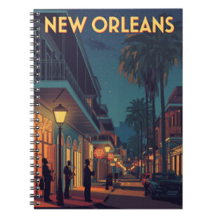 Caderno Espiral Vintage Nova Orleans