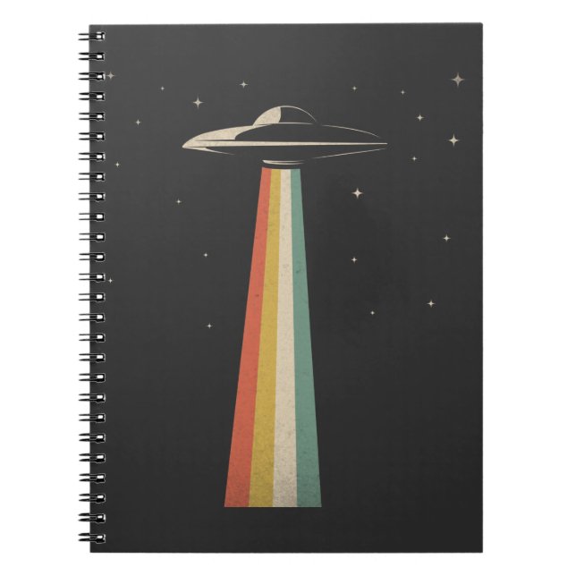 Caderno Espiral Vintage OFO - Alienígena de Rapto - Navio (Frente)