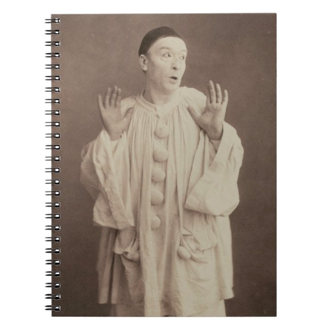 Caderno Espiral Vintage Pierrot Clown (Frente)