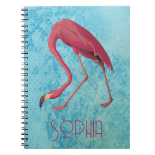 Caderno Espiral Vintage Pink Flamingo