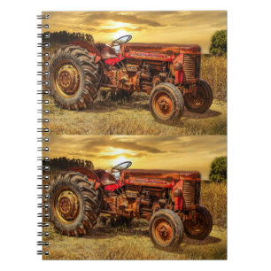 Caderno Espiral Vintage Red Fazenda Trator