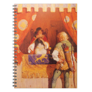 Caderno Espiral Vintage Robin Hood encontra maria mascarada por NC