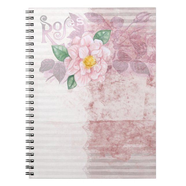 Caderno Espiral Vintage Roses (Frente)