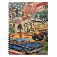Vintage Route 66, poster nostálgico.