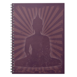 Caderno Espiral vintage roxo Buddha