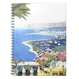 Caderno Espiral Vintage San Remo Itália Viagem da Europa
