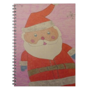 Caderno Espiral Vintage Santa Claus