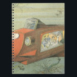 Caderno Espiral Vintage Science Fiction Steampunk Subsea in Sea<br><div class="desc">Imagem de vintage: futurista Science Fiction steampunk viagem e imagem de transporte. Um submarino vitoriano a viajar debaixo do mar com um grupo de turistas a ver com peixes,  águas-vivas e outras espécies marinhas. Um clássico design de ficção científica de quadrinhos retrô do futuro.</div>