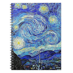 Caderno Espiral Vintage Sky Night Starry Night