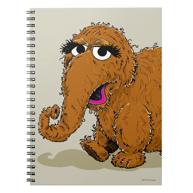 Caderno Espiral Vintage Snuffleupagus (Frente)