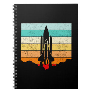 Caderno Espiral Vintage Spaceship/Space/Spacecraft