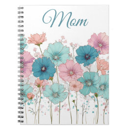 Caderno Espiral Vintage Spring Flowers for Mom