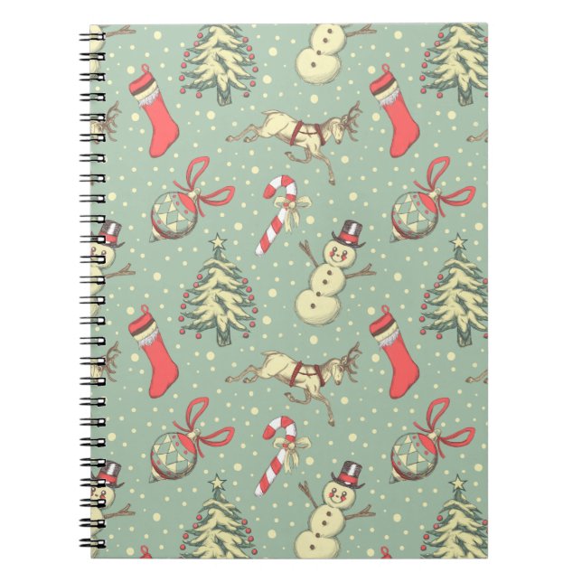 Caderno Espiral Vintage Style Christmas (Frente)