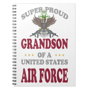 Caderno Espiral Vintage Super Orgulhoso Avô Dos Estados Unidos Pre
