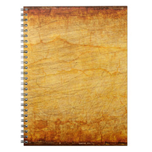 Caderno Espiral Vintage textura dourada