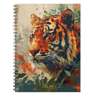 Caderno Espiral Vintage Tiger: Parabéns majestosos