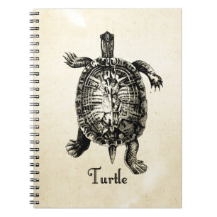 CADERNO ESPIRAL VINTAGE TURTLE