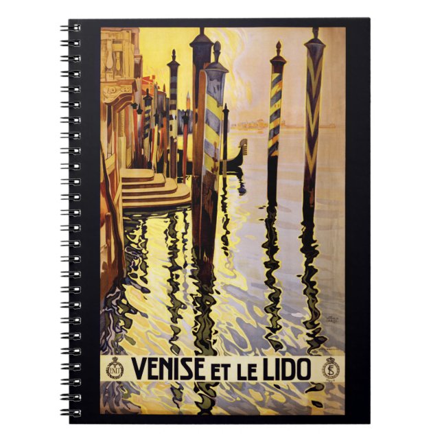 Caderno Espiral Vintage Venezia Venezia Itália notebook (Frente)