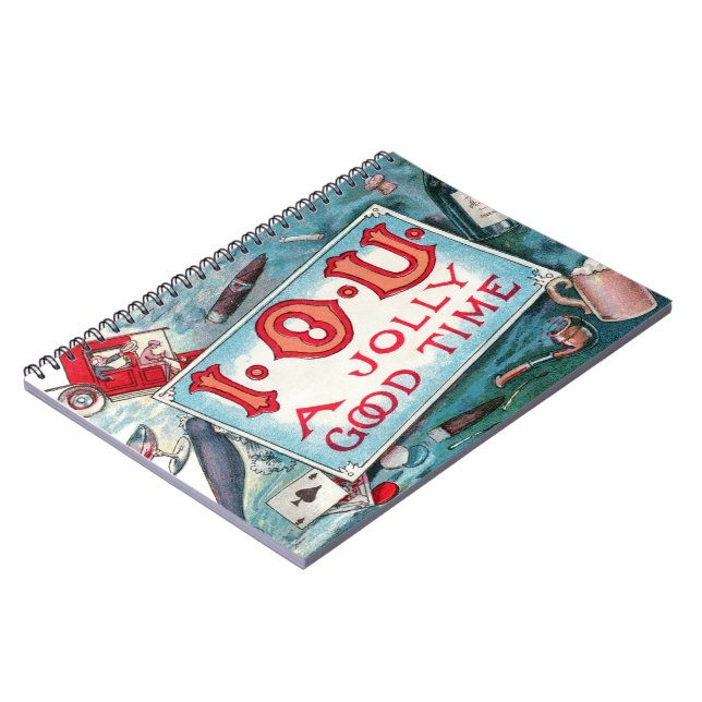 Caderno Espiral Vintage Vices Party, Jogo Bebendo Fumando (Left Side)