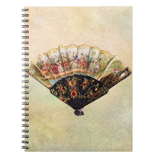 Caderno Espiral Vintage Victorian Era Fan (Frente)