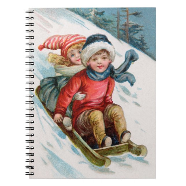 Caderno Espiral Vintage Winter Fun (Frente)