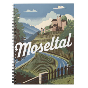 Caderno Espiral Vintagem do Vale do Mosela