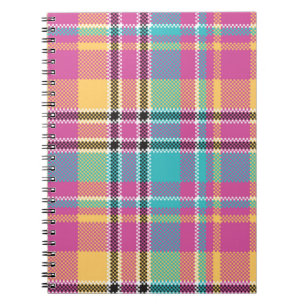 Caderno Espiral Vintagem Geométrica do Na moda de Colorfull do Pad