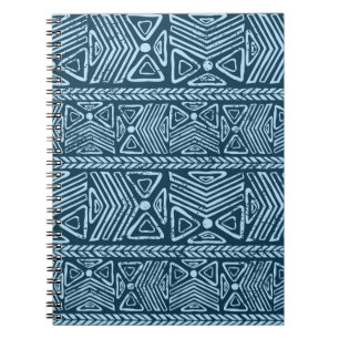 Caderno Espiral Vintagem tribal sem descontinuidades