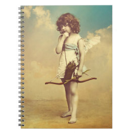 Caderno Espiral Vintate Cupid com Bloco de Fotos Espiral de Seta