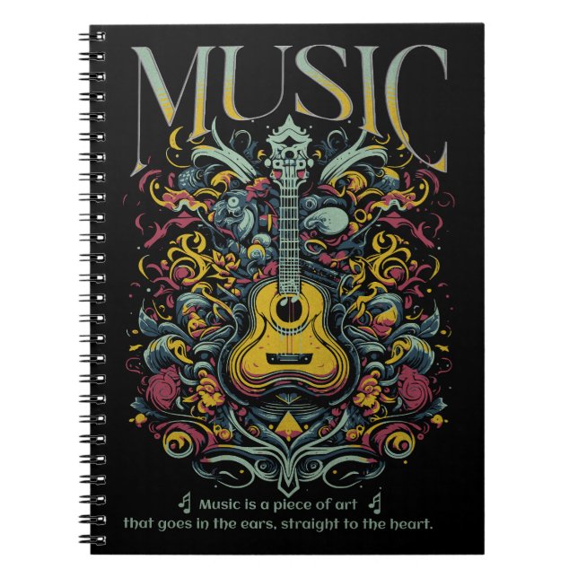 Caderno Espiral Violão de Notebook Music Spiral (Frente)