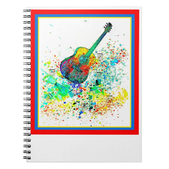 Caderno Espiral Violão e acordes (Frente)