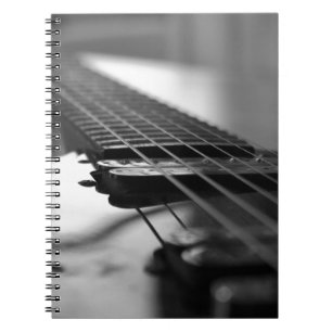 Caderno Espiral Violão Preto e Branco