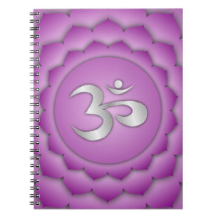 Caderno Espiral Violet Crown Chakra Chi Energy Zen