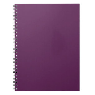 Caderno Espiral Violeta africana, de cor sólida, púrpura