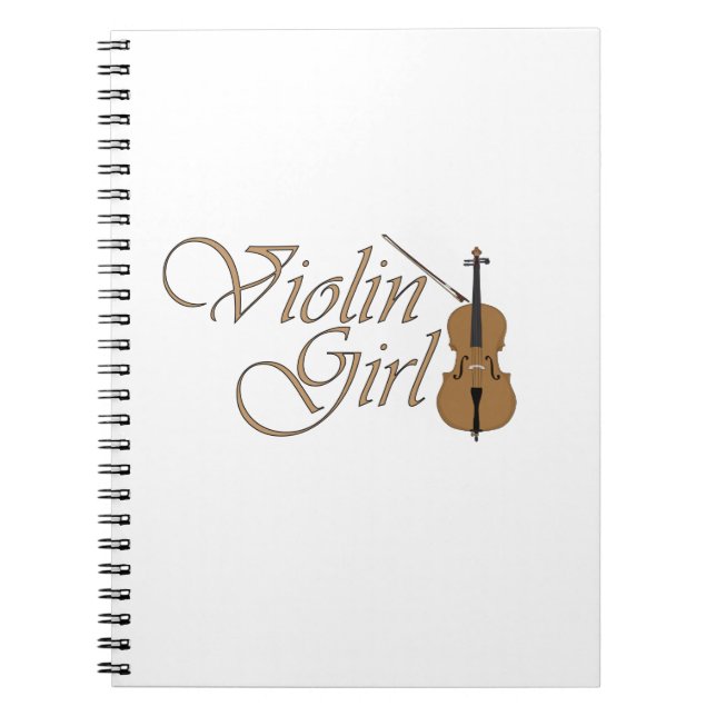 Caderno Espiral Violin Girl (Frente)