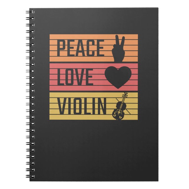 Caderno Espiral Violino Fiddle (Frente)