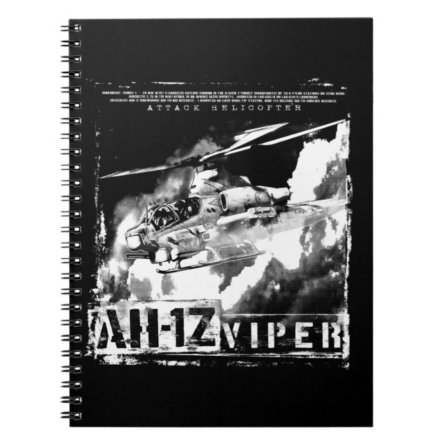 Caderno Espiral Viper AH-1Z (Frente)