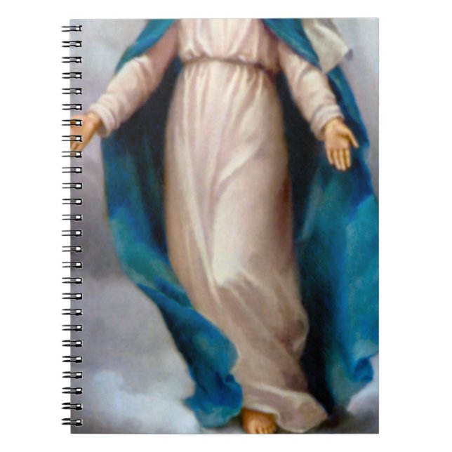 Caderno Espiral Virgem Abençoada Maria (Frente)