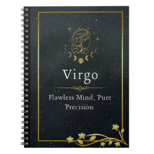 Caderno Espiral Virgem – Diário de Astrologia para Amantes de Virg