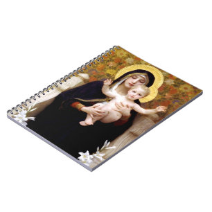 Caderno Espiral Virgem dos Lírios - William-Adolphe Bouguereau