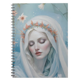 Caderno Espiral Virgem Floral Mary Notebook