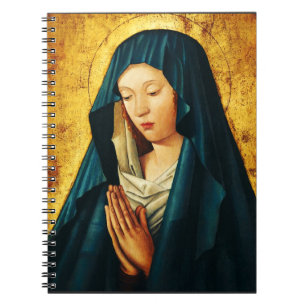 Caderno Espiral Virgem Maria Hodegetria Ícone Católico Bizantino A