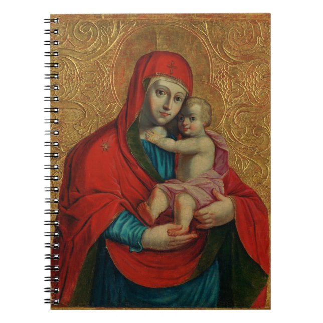 Caderno Espiral Virgin Mary and Jesus Child by Jan Rombauer (Frente)