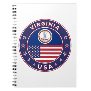 Caderno Espiral Virginia, Virginia Sticker, capa de telefone, saco