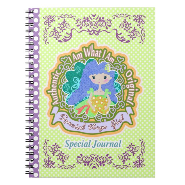 Caderno Espiral Virgo Horoscope (Frente)