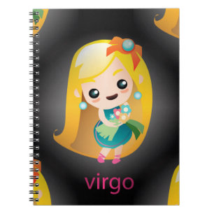 Caderno Espiral virgo kawaii