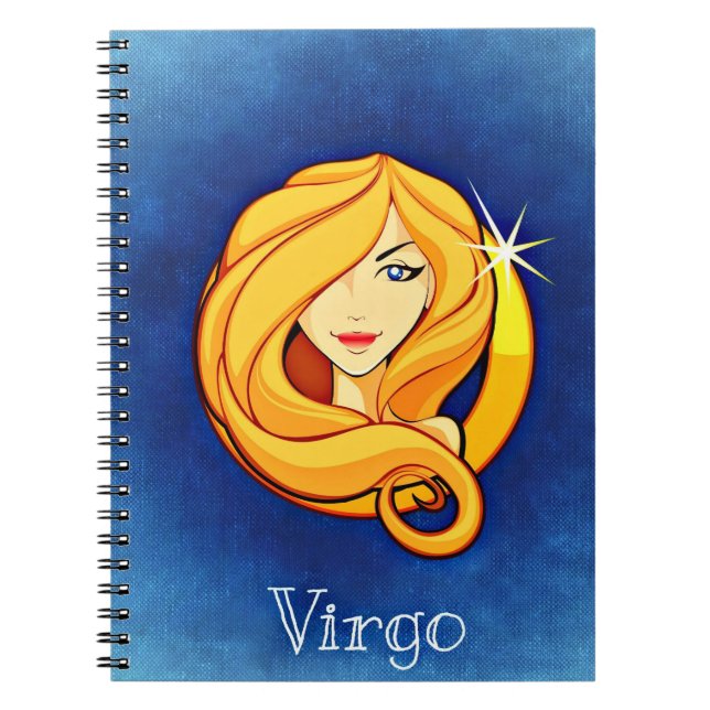 Caderno Espiral Virgo, Vergine (Frente)